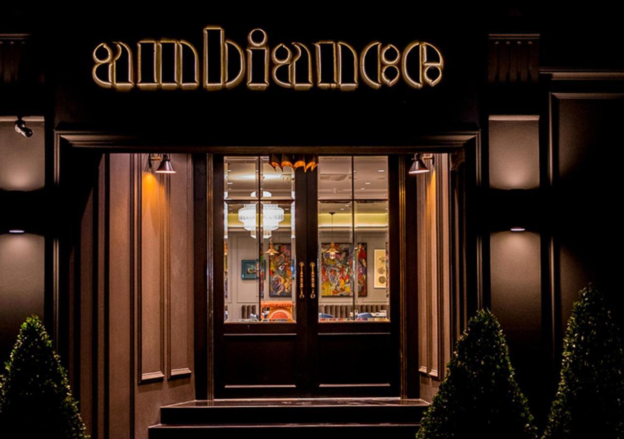 Ambiance Boutique Art Hotel Лахор Экстерьер фото Entrance to the restaurant